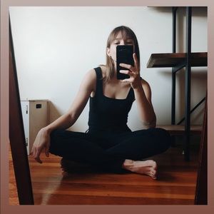 Reformation Canyon Top, size small, black